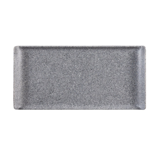 Churchill Alchemy Melamine Rectangular Granite Buffet Tray 30x14.5cm Pack of 6