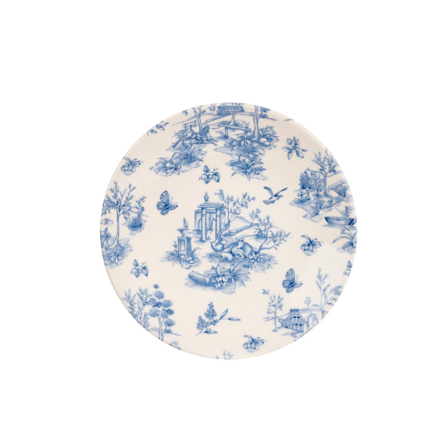 Churchill Vintage Prints Vitrified Porcelain Prague Toile Deep Coupe Plate 22.5cm Pack of 12