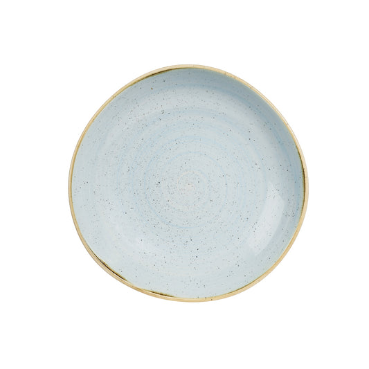 Churchill Stonecast Vitrified Porcelain Duck Egg Blue Organic Round Bowl 25.3cm 110cl 38.7oz Pack of 12