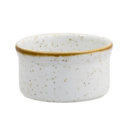 Churchill Stonecast Vitrified Porcelain Barley White Round Ramekin 7cm 9cl 3.2oz Pack of 24