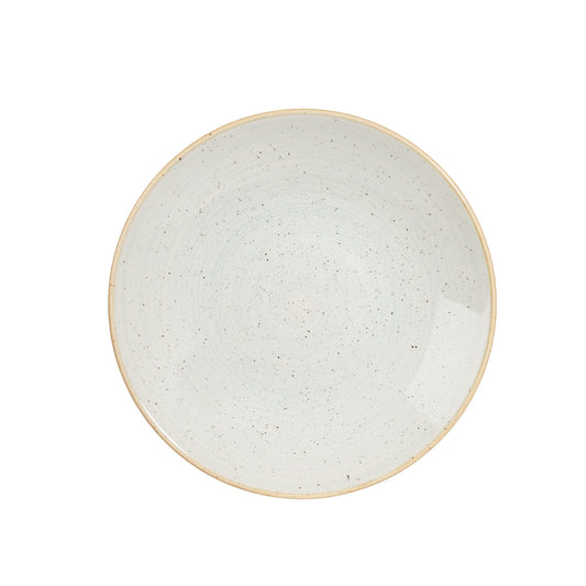 Churchill Stonecast Vitrified Porcelain Duck Egg Blue Round Deep Coupe Plate 25cm Pack of 12