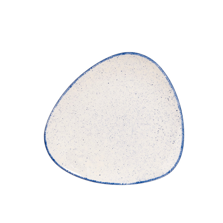 Churchill Stonecast Hints Vitrified Porcelain Indigo Blue Triangular Plate 22.9cm Pack of 12