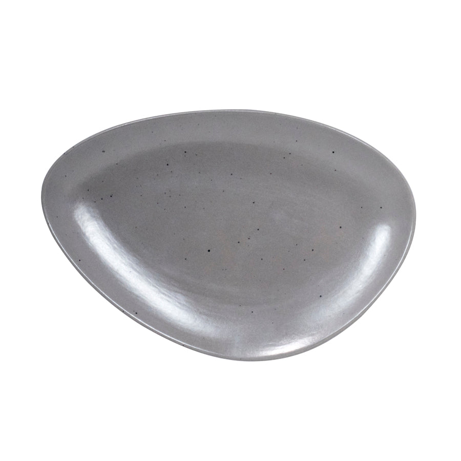 Artisan Pebble Vitrified Fine China Grey Island Plate 21cm Pack of 12