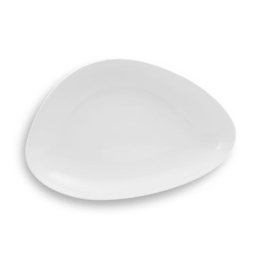 Artisan Crème Vitrified Fine China White Island Plate 21cm Pack of 12