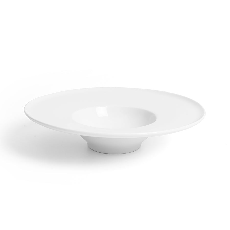 Crème Esprit Vitrified Porcelain White Round Gourmet Bowl 28cm Pack of 6