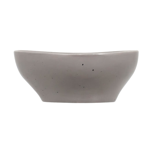 Artisan Pebble Vitrified Fine China Grey Island Triangle Bowl 12cm Pack of 8