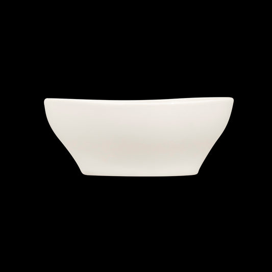 Artisan Crème Vitrified Fine China White Island Triangle Bowl 14cm Pack of 8