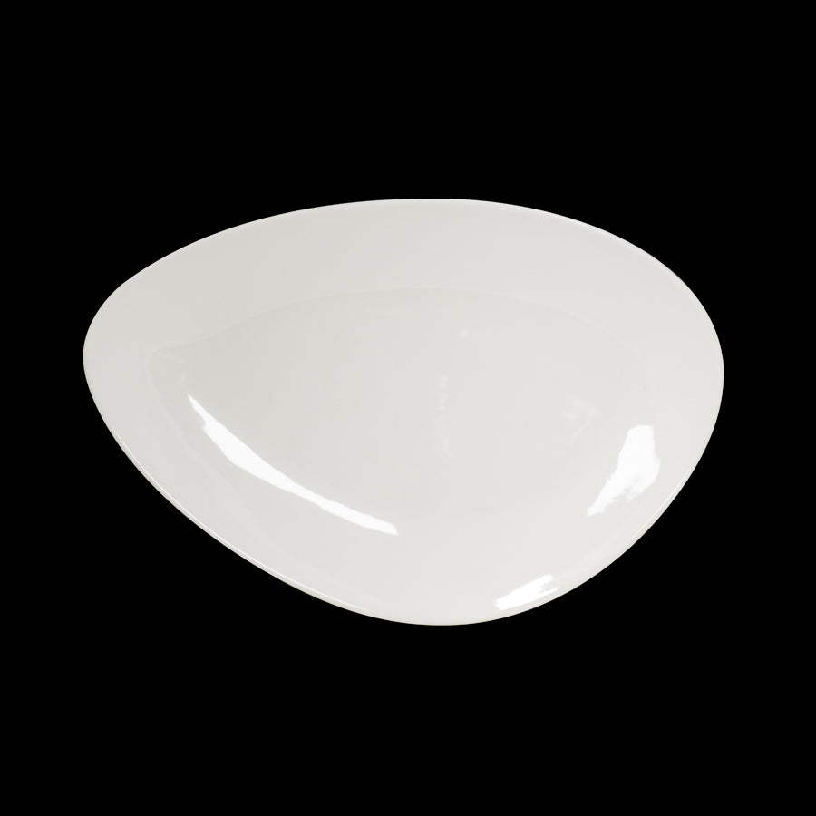 Artisan Crème Vitrified Fine China White Island Plate 37cm Pack of 3