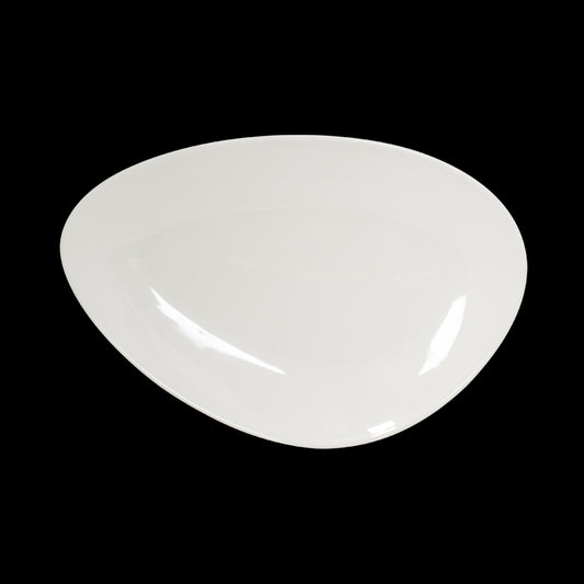 Artisan Crème Vitrified Fine China White Island Plate 33cm Pack of 6