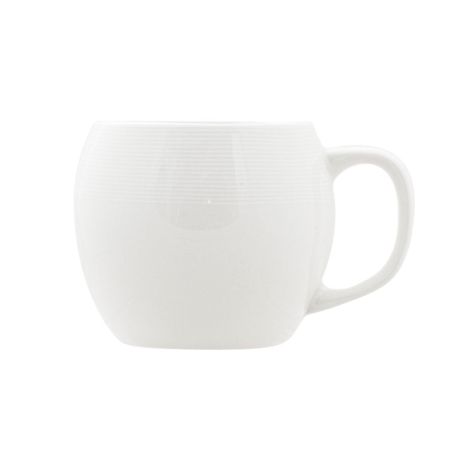 Crème Cezanne Vitrified Porcelain White Brighterkind Cuddle Mug 40cl 14oz Pack of 6