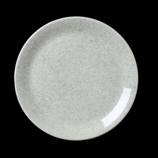 Steelite Ink Crackle Vitrified Porcelain Grey Round Coupe Plate 25.25cm Pack of 12