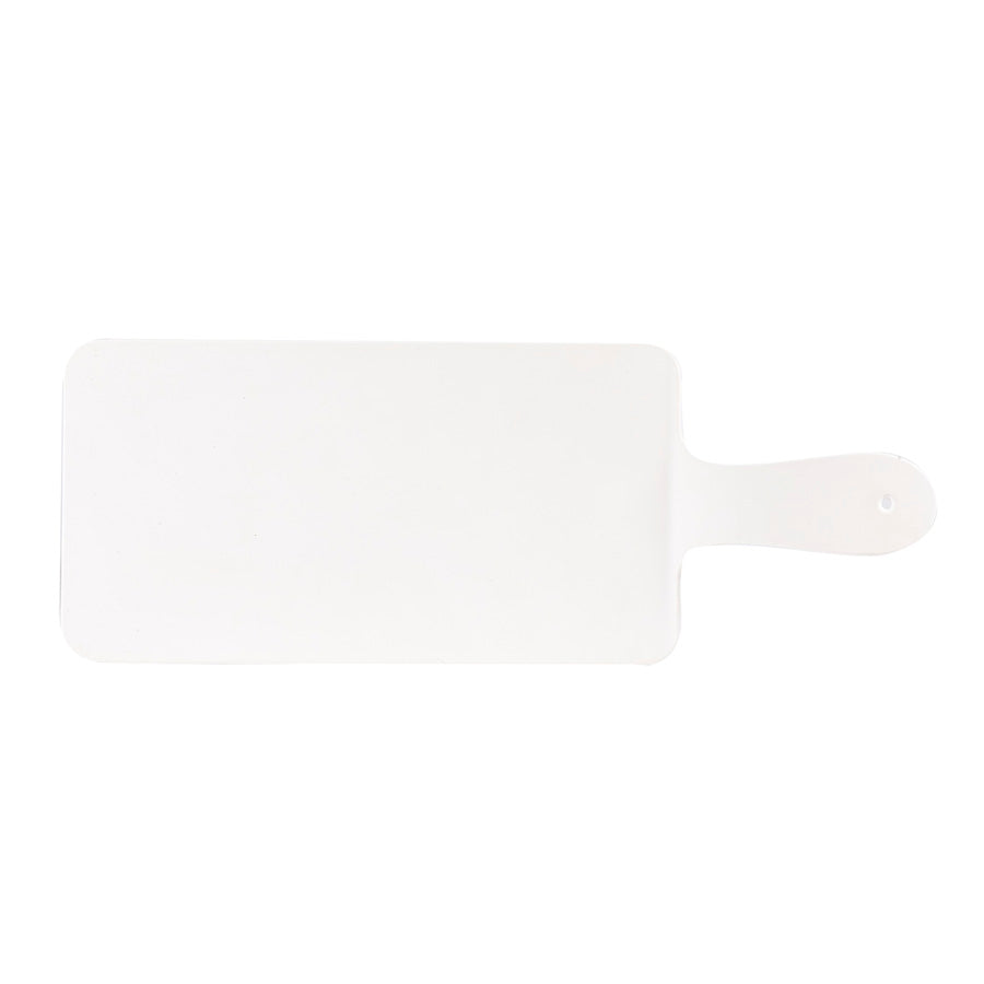 Churchill Alchemy Melamine Rectangular White Handled Paddle Board 26.6x14.4cm Pack of 4