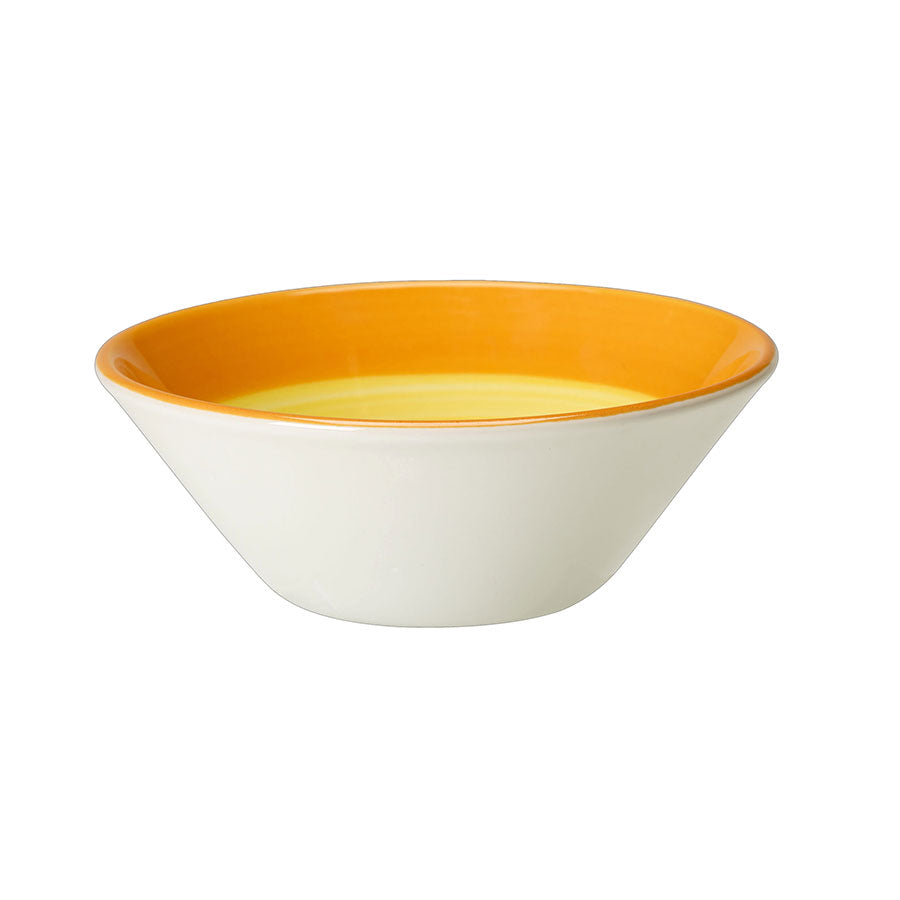 Steelite Freedom Vitrified Porcelain Yellow Round Essence Bowl 14cm 5 1/2in 11.7oz Pack of 12