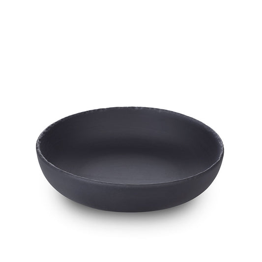 Revol Basalt Ceramic Black Round Gourmet Plate 22cm 1 Litre Pack of 2