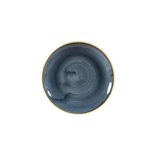 Churchill Stonecast Vitrified Porcelain Blueberry Round Coupe Plate 16.5cm Pack of 12