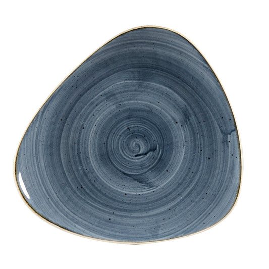 Churchill Stonecast Vitrified Porcelain Blueberry Triangular Plate 31.1cm Pack of 6