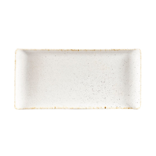 Churchill Balance Alchemy Fine China Barley White Rectangular Buffet Tray 30x14.5cm Pack of 6