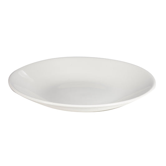 Churchill Profile Vitrified Porcelain White Round Deep Coupe Plate 25.5cm 10 Inch Pack of 12