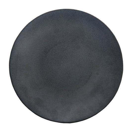 Artisan Andromeda Vitrified Stoneware Round Black Coupe Plate 27.5cm Pack of 4