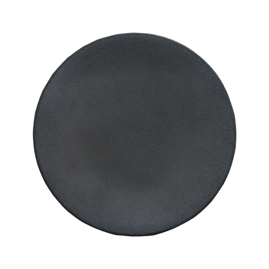 Artisan Andromeda Vitrified Stoneware Round Black Coupe Plate 21cm Pack of 6