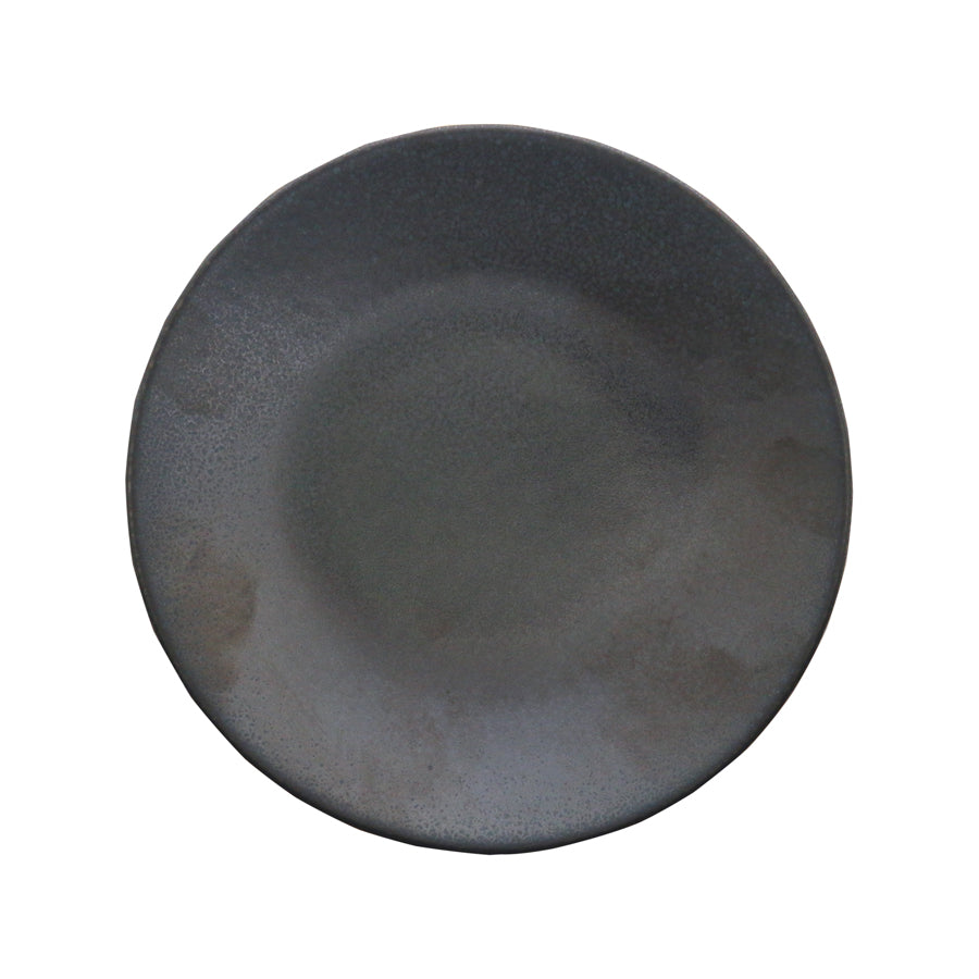 Artisan Andromeda Vitrified Stoneware Round Black Coupe Plate 16cm Pack of 6