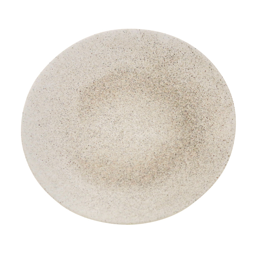 Artisan Shore Vitrified Stoneware Cream Round Coupe Plate 27.5cm Pack of 4