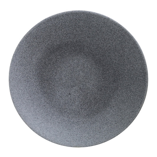 Artisan Kernow Vitrified Stoneware Grey Round Coupe Plate 32cm Pack of 3