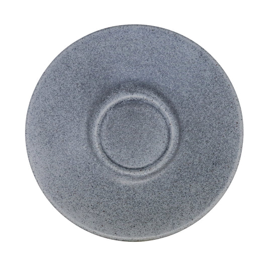 Artisan Kernow Vitrified Stoneware Grey Round Saucer 15cm Pack of 6