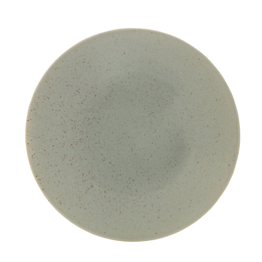 Artisan Serene Vitrified Stoneware Green Round Coupe Plate 27.5cm Pack of 4