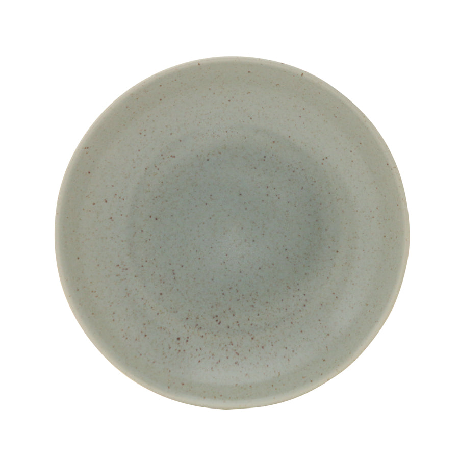 Artisan Serene Vitrified Stoneware Green Round Coupe Plate 21cm Pack of 6