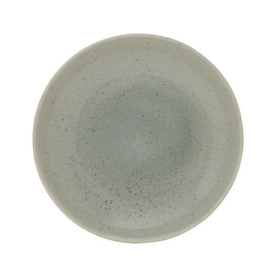 Artisan Serene Vitrified Stoneware Green Round Coupe Plate 21cm Pack of 6