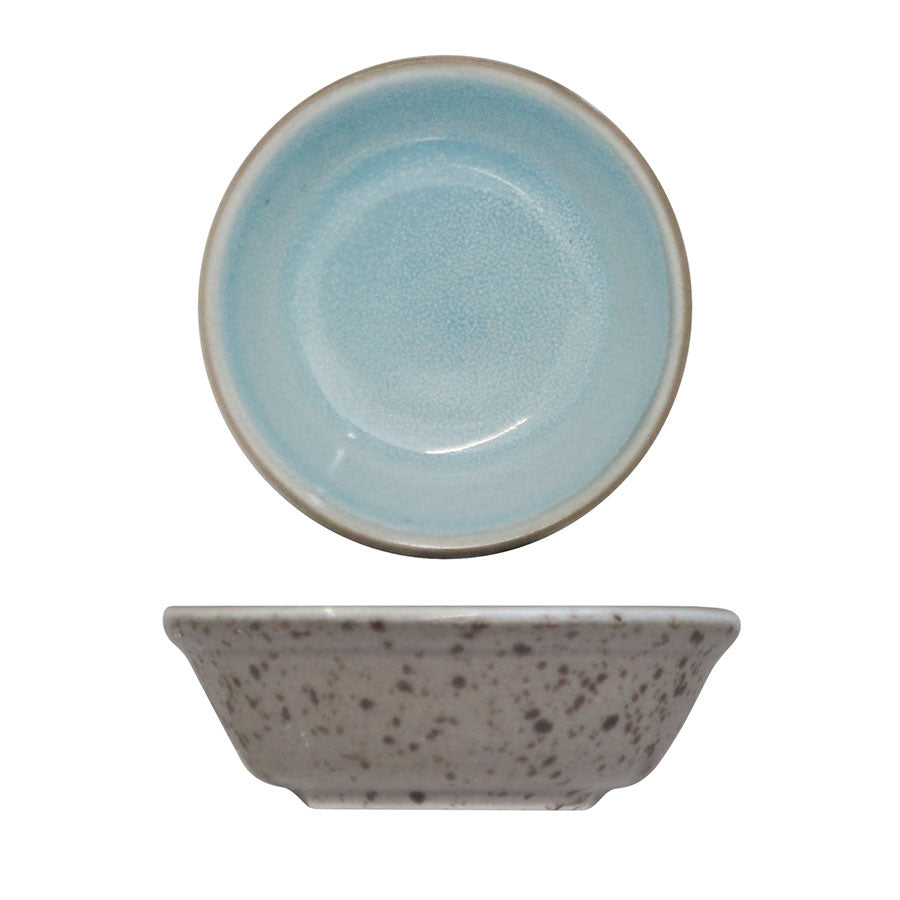 Artisan Trevone Vitrified Stoneware Blue Round Dip Pot 7cm Pack of 12