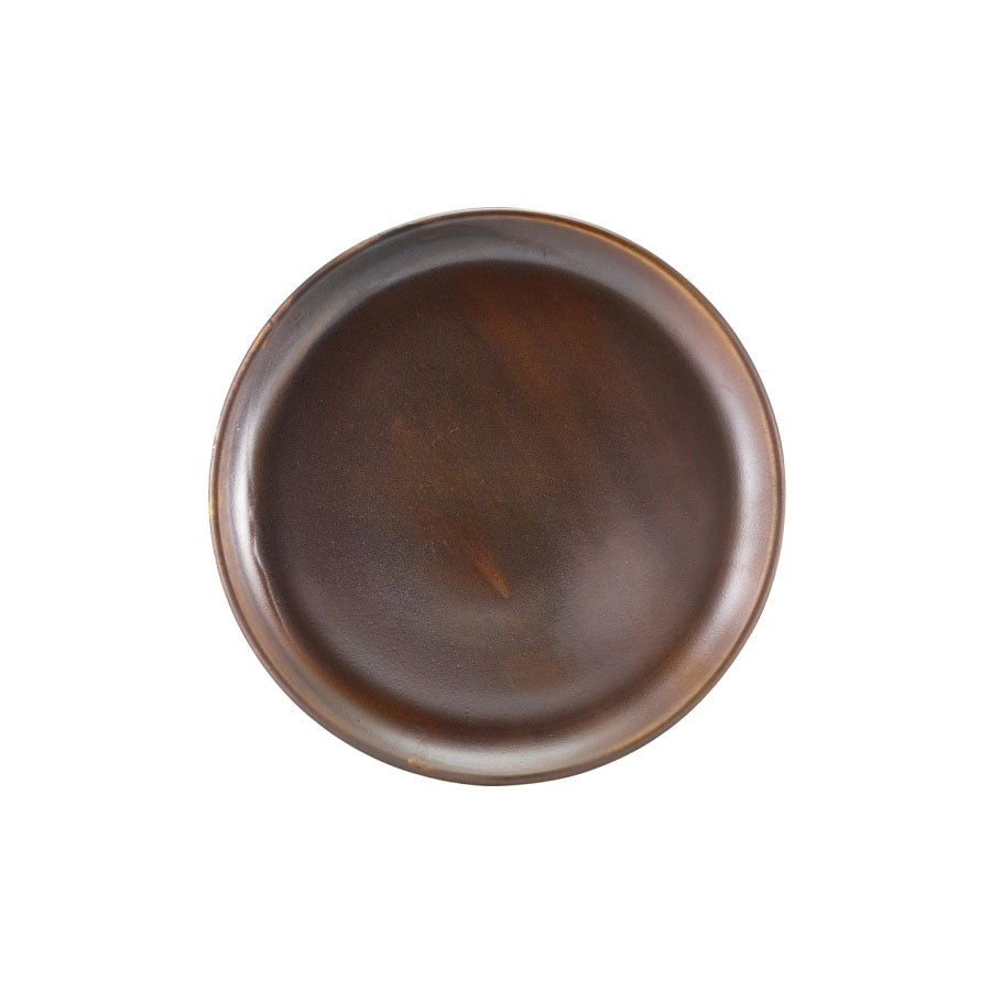 Genware Terra Porcelain Copper Round Coupe Plate 27.5cm Pack of 6