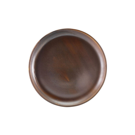 Genware Terra Porcelain Copper Round Coupe Plate 27.5cm Pack of 6