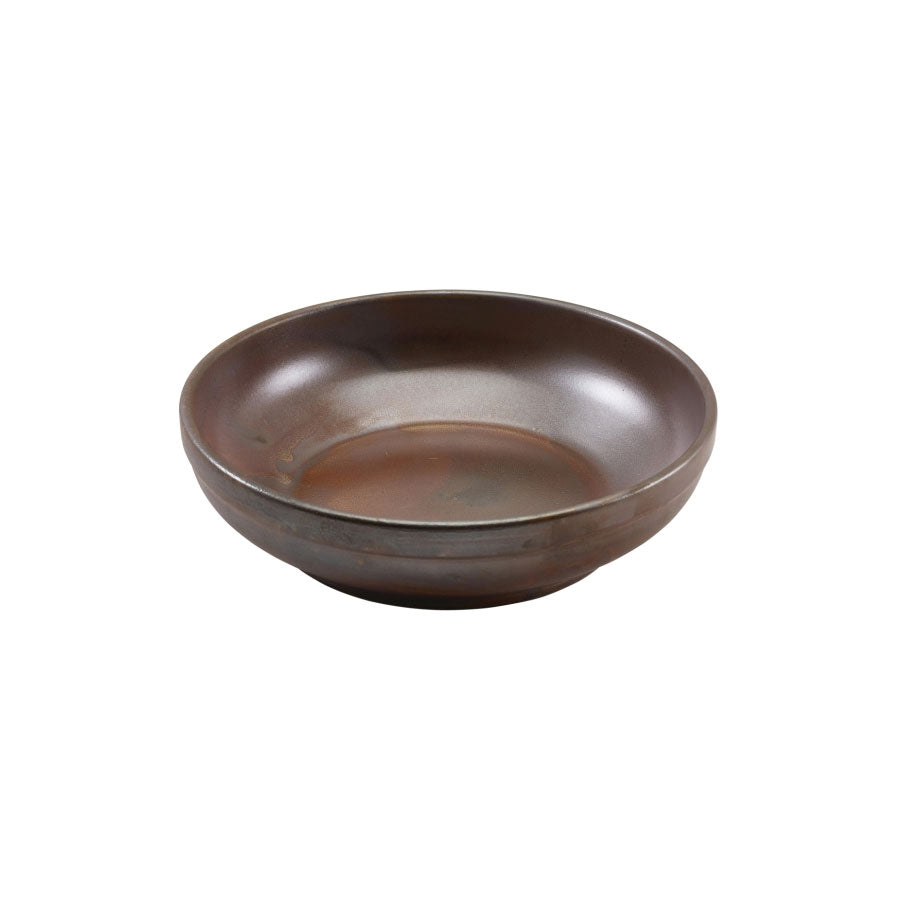 Genware Terra Porcelain Copper Round Coupe Bowl 20 Cm Pack of 6