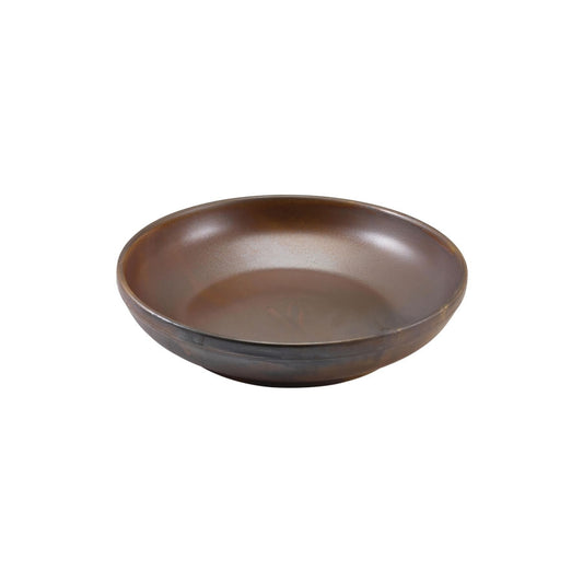 Genware Terra Porcelain Copper Round Coupe Bowl 27.5 Cm Pack of 6