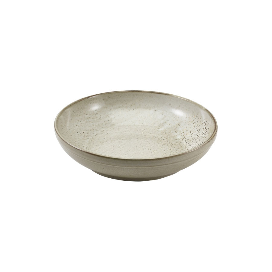 Genware Terra Porcelain Grey Round Coupe Bowl 27.5 Cm Pack of 6