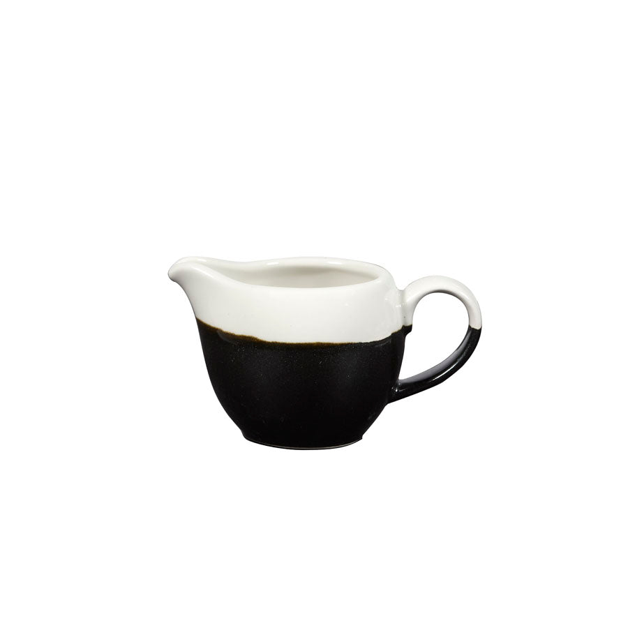 Churchill Monochrome Vitrified Porcelain Onyx Black Jug 11.4oz 4oz Pack of 4