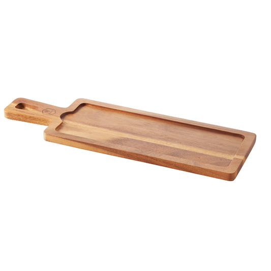 Revol Basalt Acacia Wood Rectangular Liner With Handle 43x14cm Pack of 3