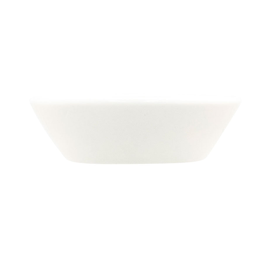 Crème Monet Vitrified Porcelain White Round Conical Sauce Dish 8cm Pack of 18