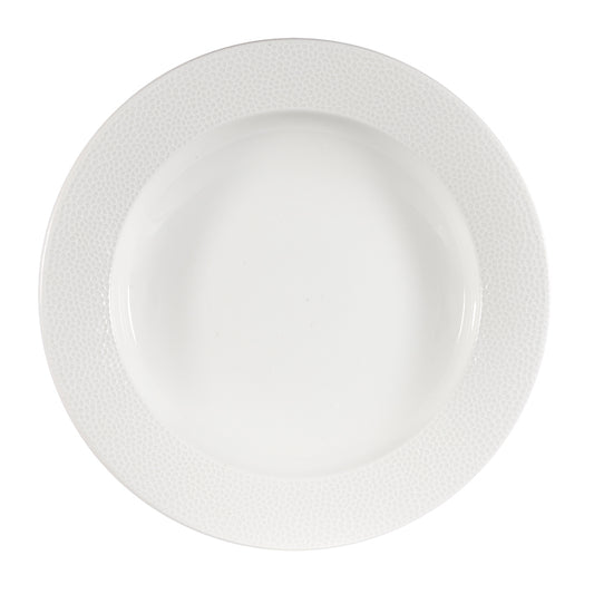 Churchill Isla Vitrified Porcelain White Round Footed Plate 30.5cm Pack of 12