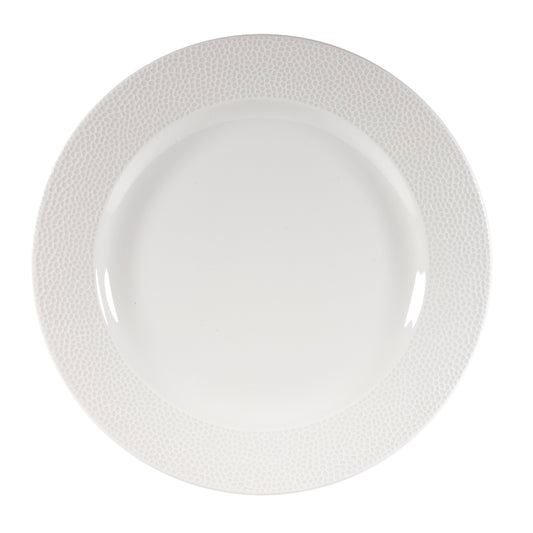 Churchill Isla Vitrified Porcelain White Round Footed Plate 27.6cm Pack of 12