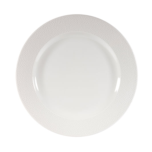 Churchill Isla Vitrified Porcelain White Round Footed Plate 26.1cm Pack of 12