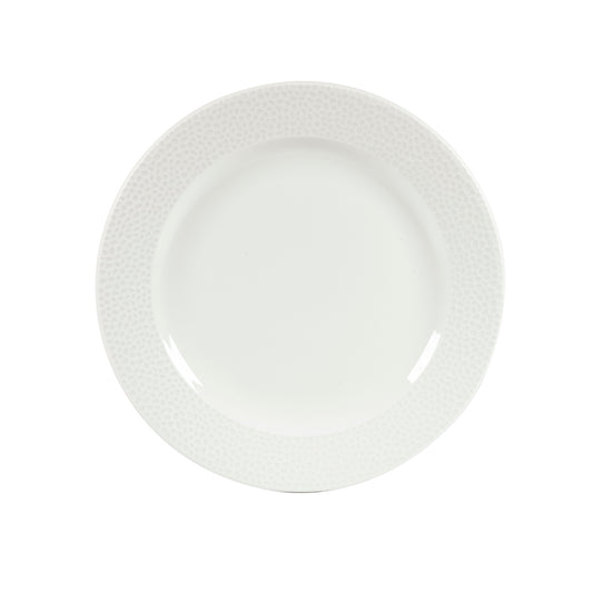 Churchill Isla Vitrified Porcelain White Round Footed Plate 23.4cm Pack of 12