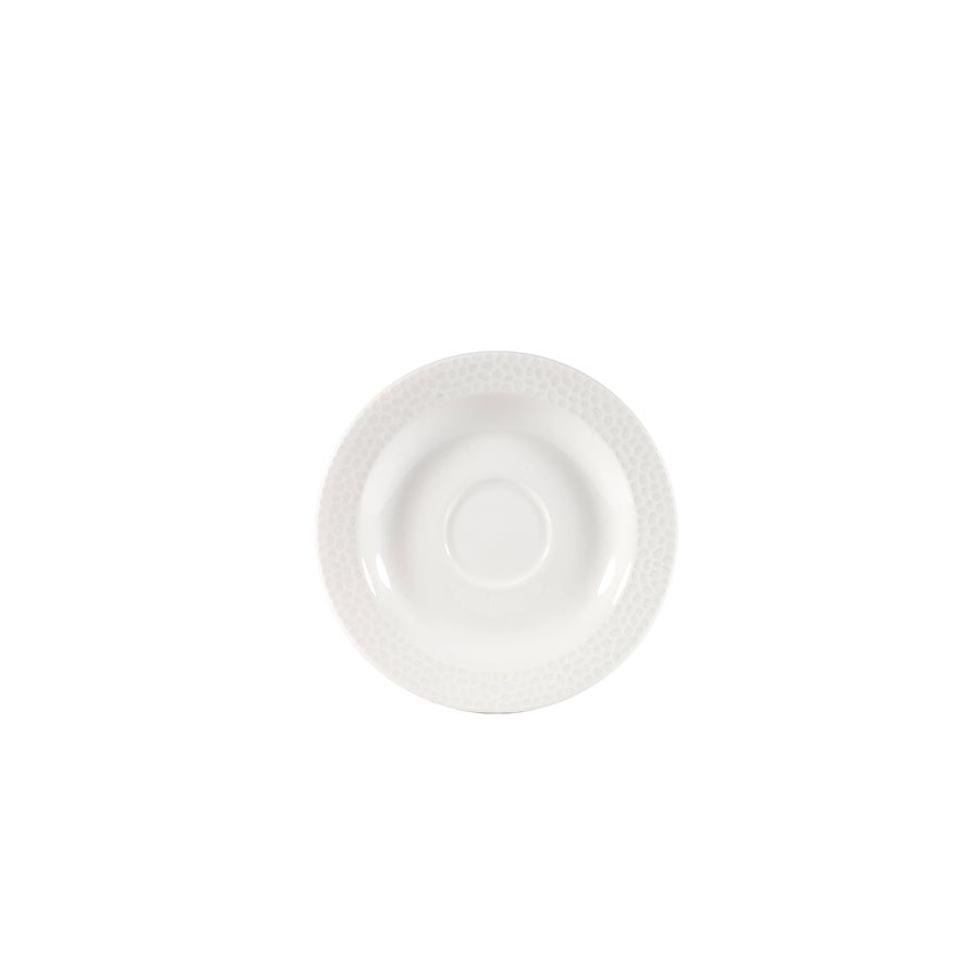 Churchill Isla Vitrified Porcelain White Round Saucer 12.8cm Pack of 12