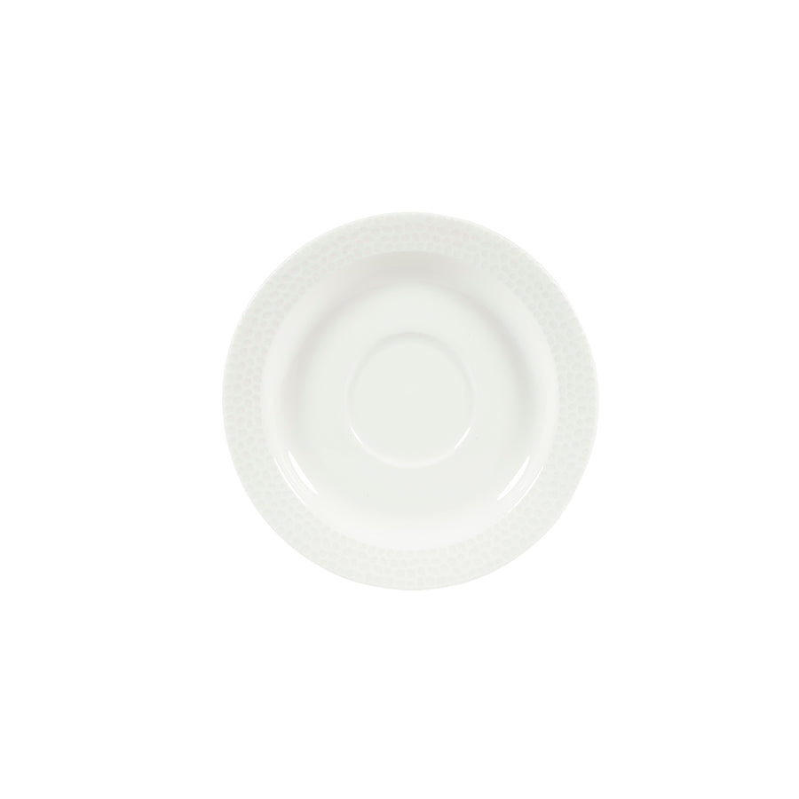 Churchill Isla Vitrified Porcelain White Round Saucer 15cm Pack of 12