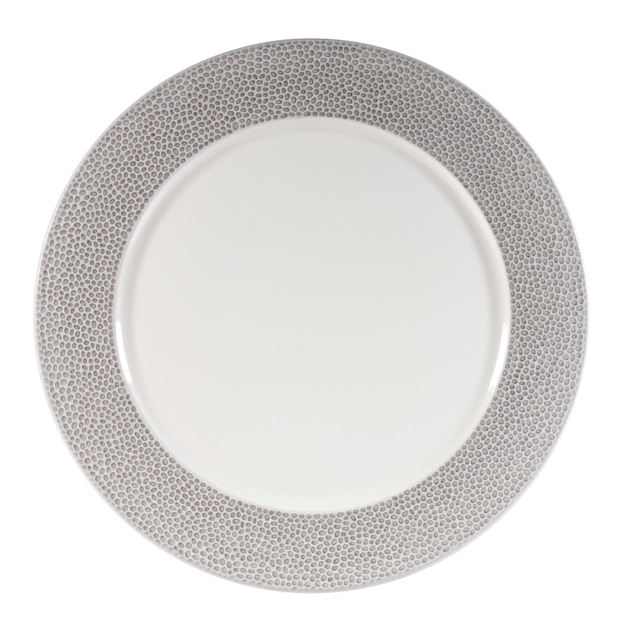 Churchill Isla Vitrified Porcelain Shale Grey Shale Grey Round Presentation Plate 30.5cm Pack of 12