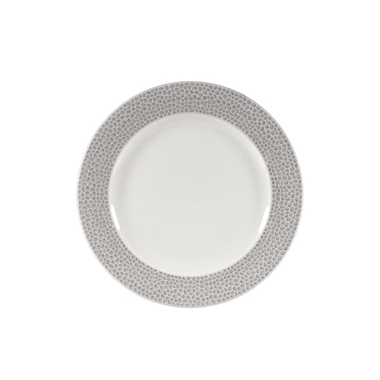 Churchill Isla Vitrified Porcelain Shale Grey Round Plate 21cm Pack of 12