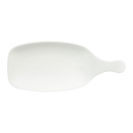 Churchill Bit On The Side Vitrified Porcelain Round White Handled Paddle Pack of 6