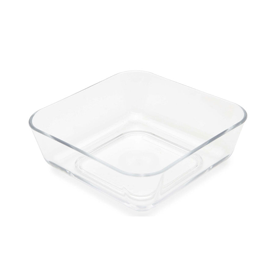 Harfield Polycarbonate Square Sweet Clear Dish 10cm 17.5cl Pack of 10